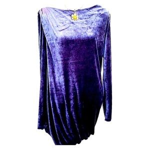 JUICY COUTURE BLUE VELOUR  DRESS NWOT